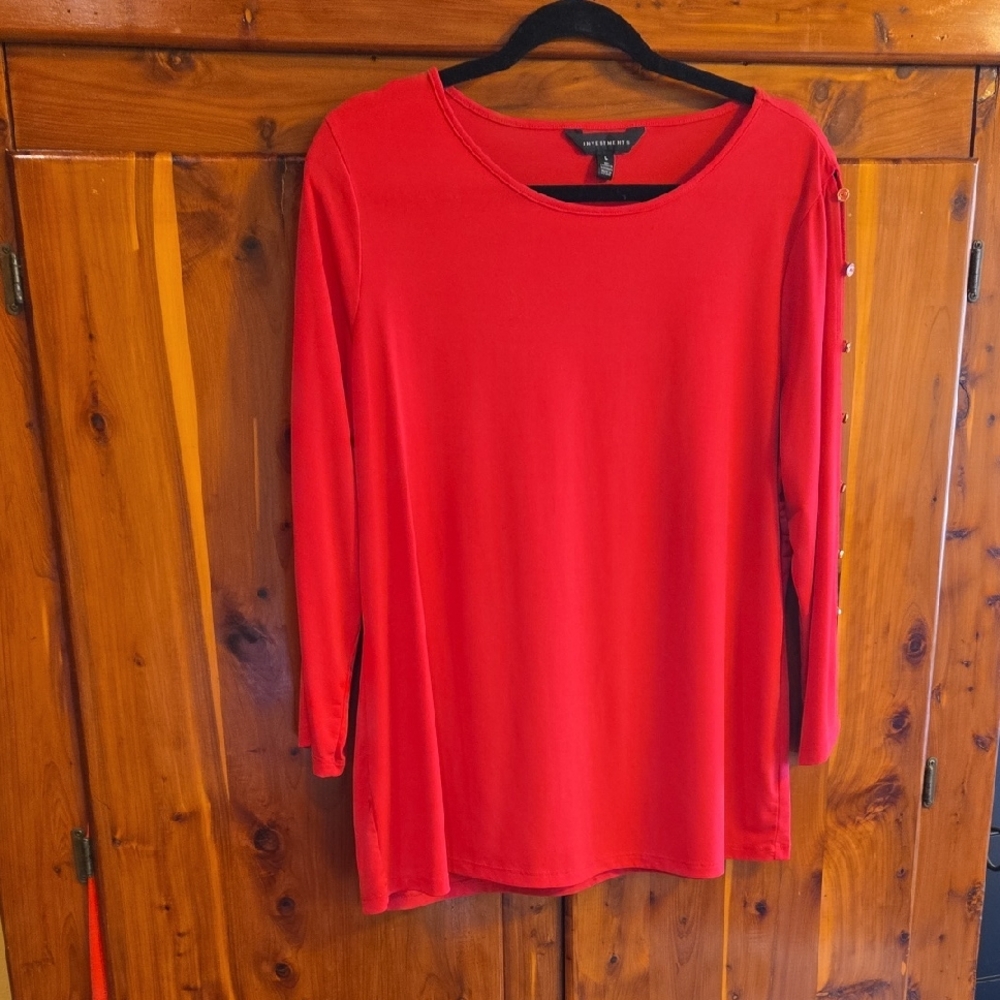 Investments Pink Relaxed Tunic Top